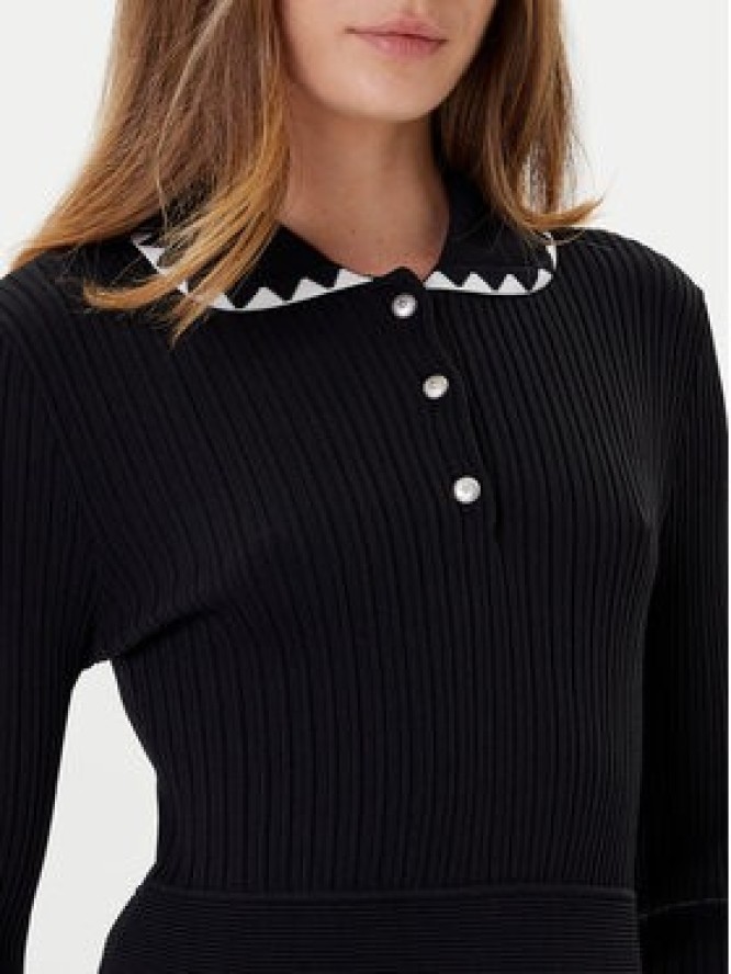 PINKO Sukienka dzianinowa Nisida 105422 A2PT Czarny Regular Fit