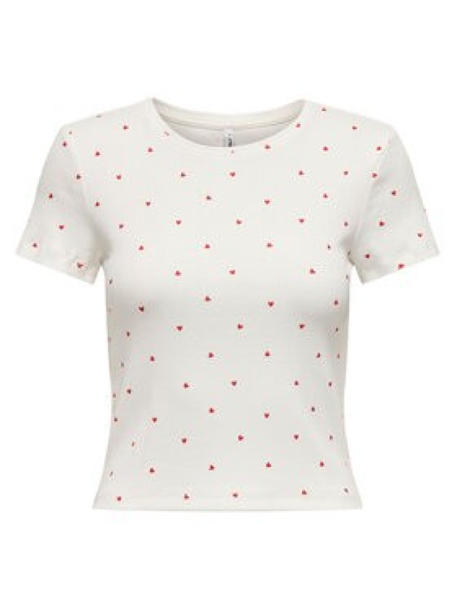 ONLY T-Shirt Fenja 15347986 Biały Slim Fit
