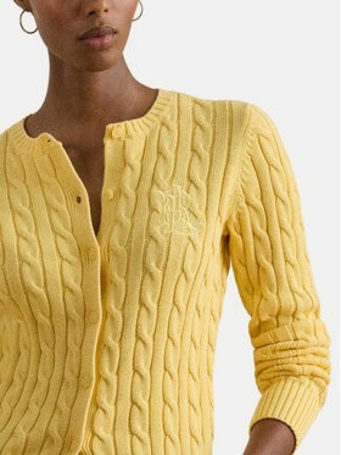 LAUREN RALPH LAUREN Kardigan 200932225016 Żółty Regular Fit