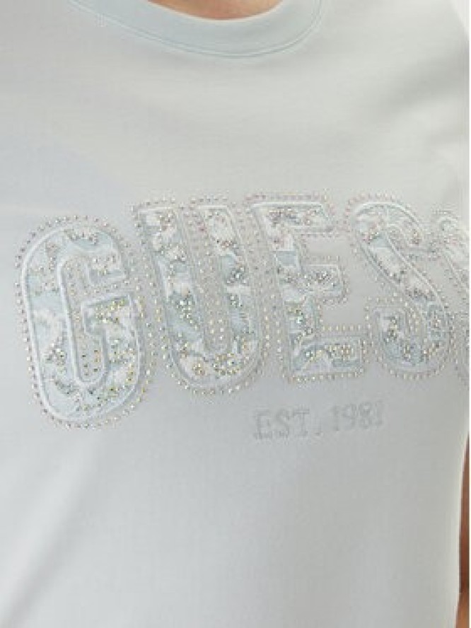 Guess T-Shirt W5GI04 J1314 Zielony Slim Fit