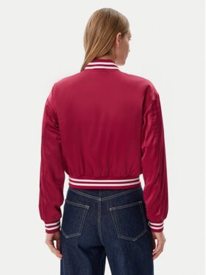 Tommy Jeans Kurtka bomber Satin Coach DW0DW20229 Różowy Regular Fit