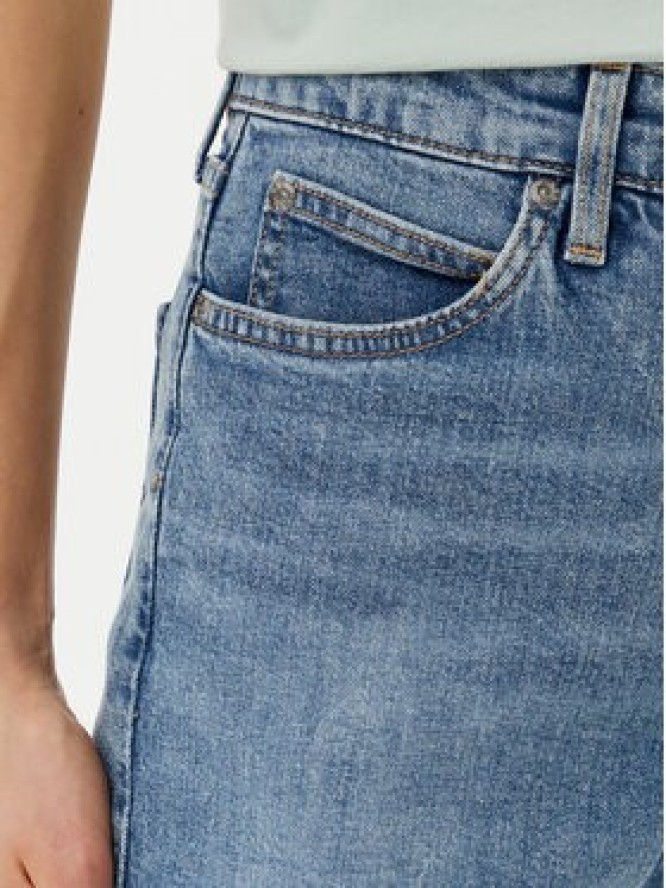 Lee Szorty jeansowe Carol 112363526 Niebieski Regular Fit