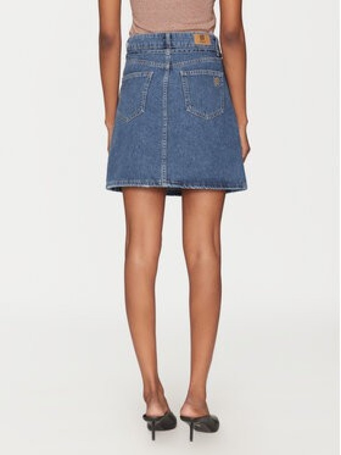 Marella Spódnica jeansowa 2515101021200 Granatowy Regular Fit
