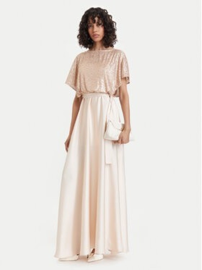 ACCESS FASHION Sukienka wieczorowa 63-3439-392 Złoty Regular Fit