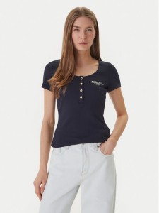 Guess T-Shirt GUESS x NORTH SAILS W6GP01 K2658 Granatowy Regular Fit
