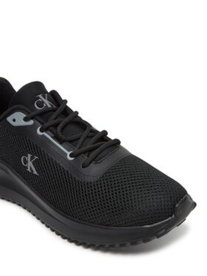 Calvin Klein Jeans Sneakersy Eva Runner L-Up Mix Mesh Logo Ck YW0YW01851 Czarny
