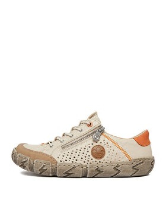 Rieker Półbuty L0355-61 Beżowy