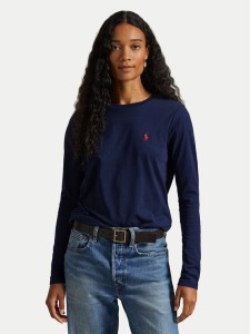 Polo Ralph Lauren Bluzka 211898699002 Granatowy Regular Fit