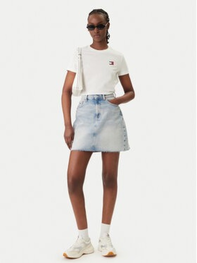 Tommy Jeans T-Shirt Wavy Flag DW0DW22274 Biały Regular Fit