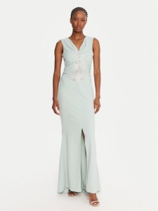 Rinascimento Sukienka wieczorowa CFC0123081003 Zielony Regular Fit