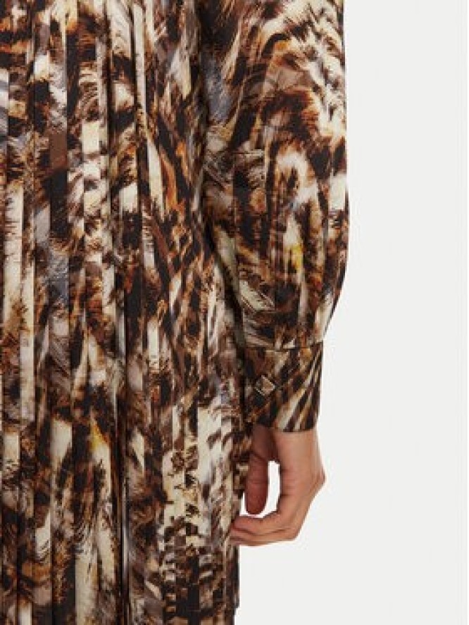 Liu Jo Sukienka koszulowa WF4516 T5973 Brązowy Regular Fit