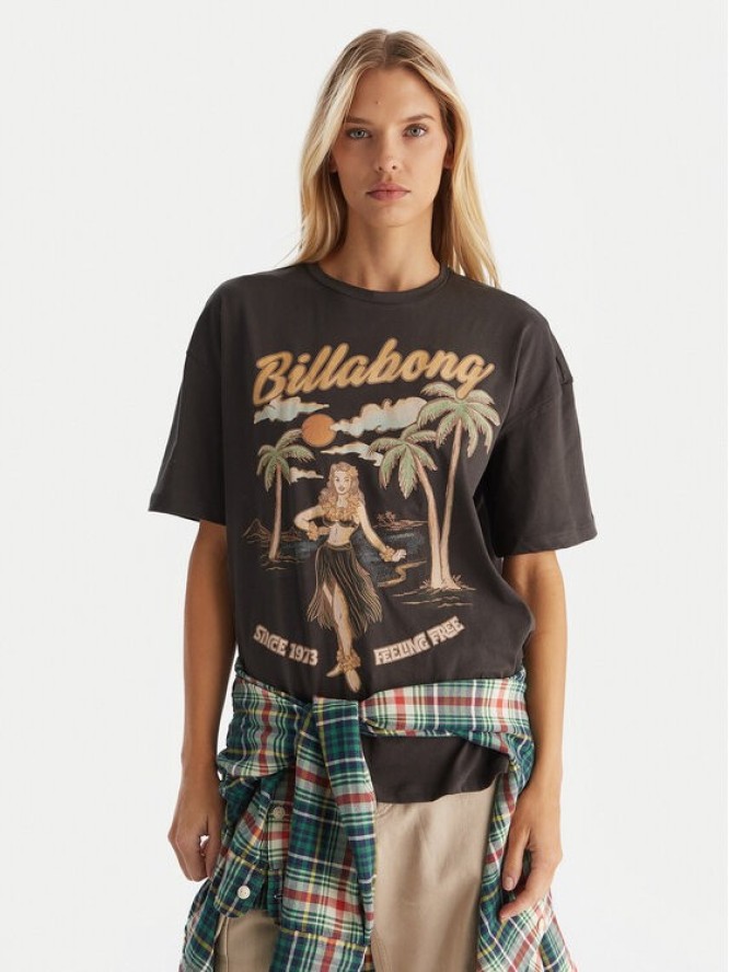Billabong T-Shirt EBJZT00477 Czarny Oversize