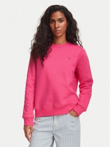 Tommy Jeans Bluza Flag DW0DW19959 Różowy Regular Fit