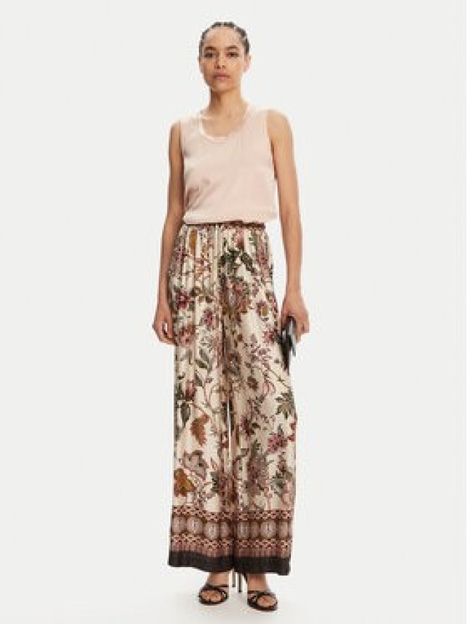ViCOLO Spodnie palazzo TD0829 Beżowy Wide Leg