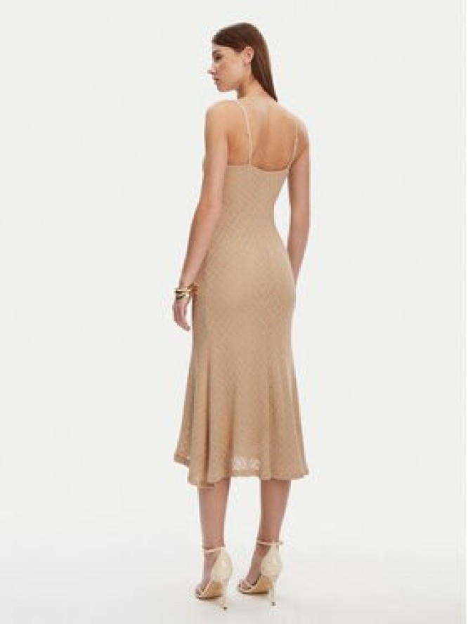 Bardot Sukienka koktajlowa 57998DB7 Beżowy Regular Fit