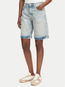 Tommy Jeans Bermudy Mia DW0DW22686 Niebieski Relaxed Fit