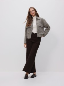 Kurtka bomberka z wełną - wielobarwny