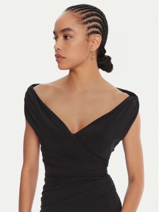 JACQUEMUS Sukienka wieczorowa Rita 25E251DR237-1767 990 Czarny Regular Fit