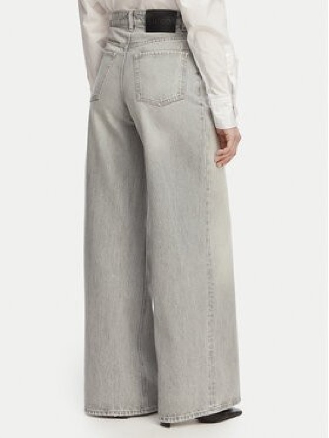 HUGO Jeansy 937 50557053 Szary jasny Wide Leg