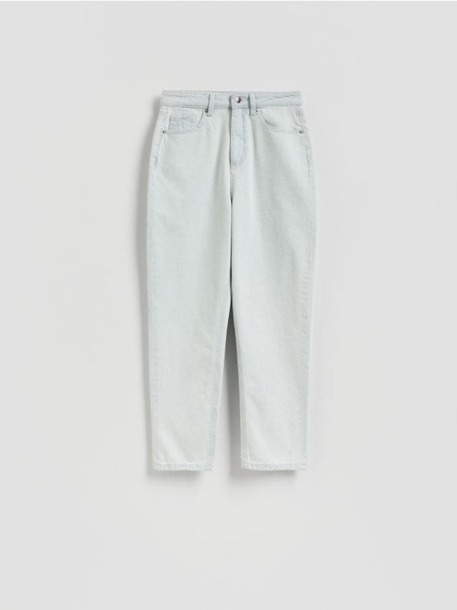 Jeansy mom fit - niebieski