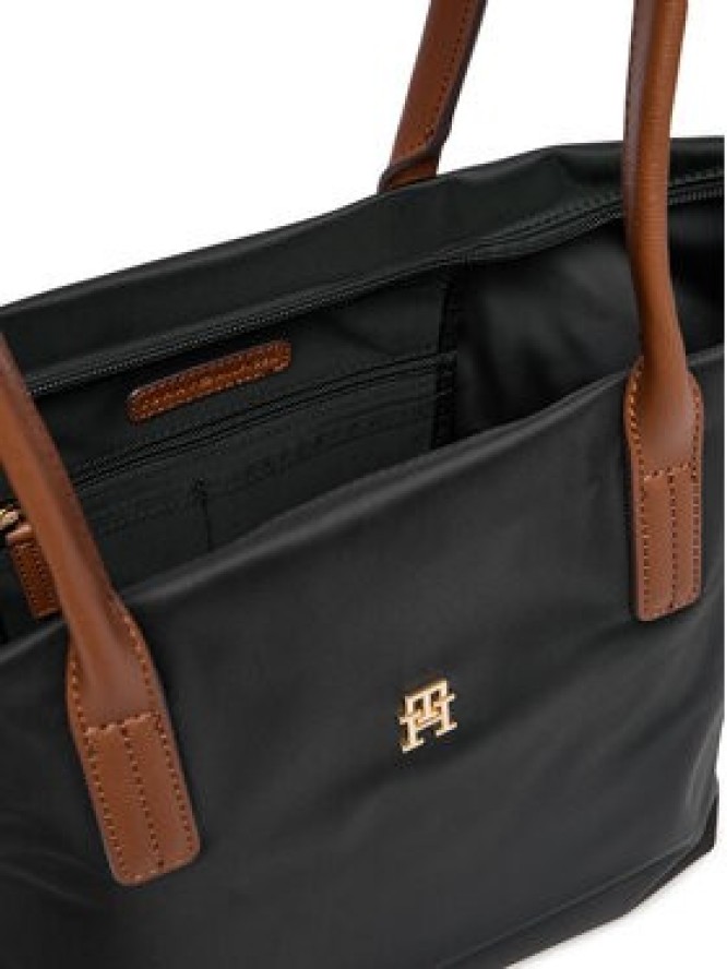 Tommy Hilfiger Torebka Popette Tote AW0AW17711 Czarny