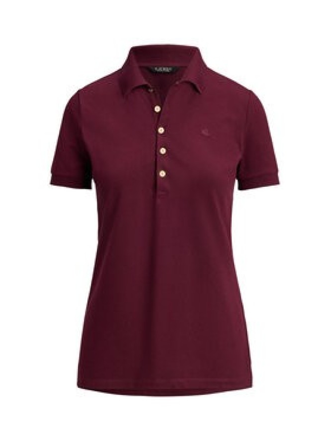 LAUREN RALPH LAUREN Polo 200679219108 Bordowy Regular Fit