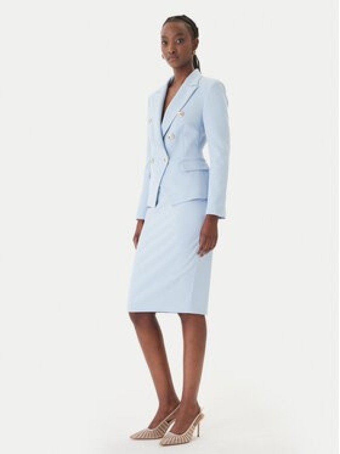 Rinascimento Spódnica ołówkowa CFC0128651003 Błękitny Slim Fit