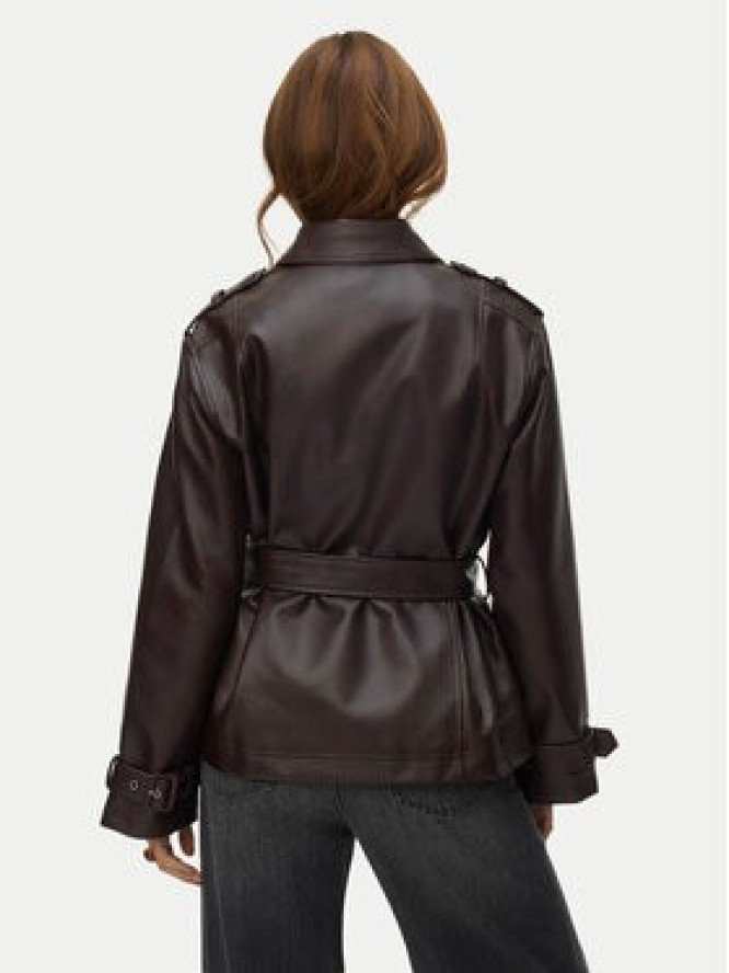 Vero Moda Kurtka z imitacji skóry Gabby 10348783 Brązowy ciemny Regular Fit