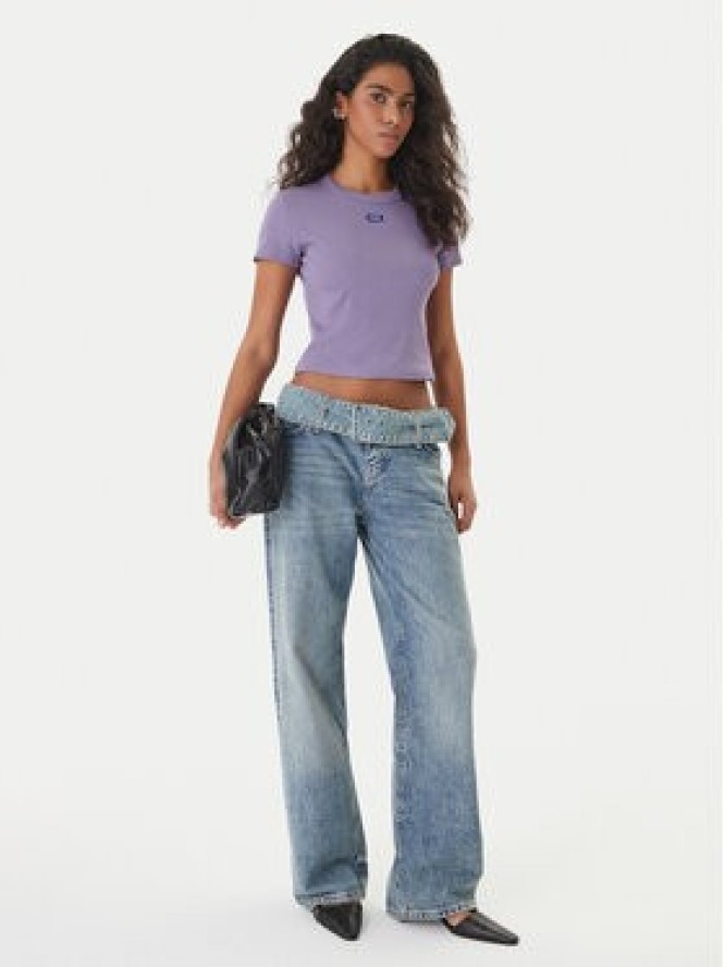 HUGO T-Shirt Baby 50510749 Fioletowy Slim Fit