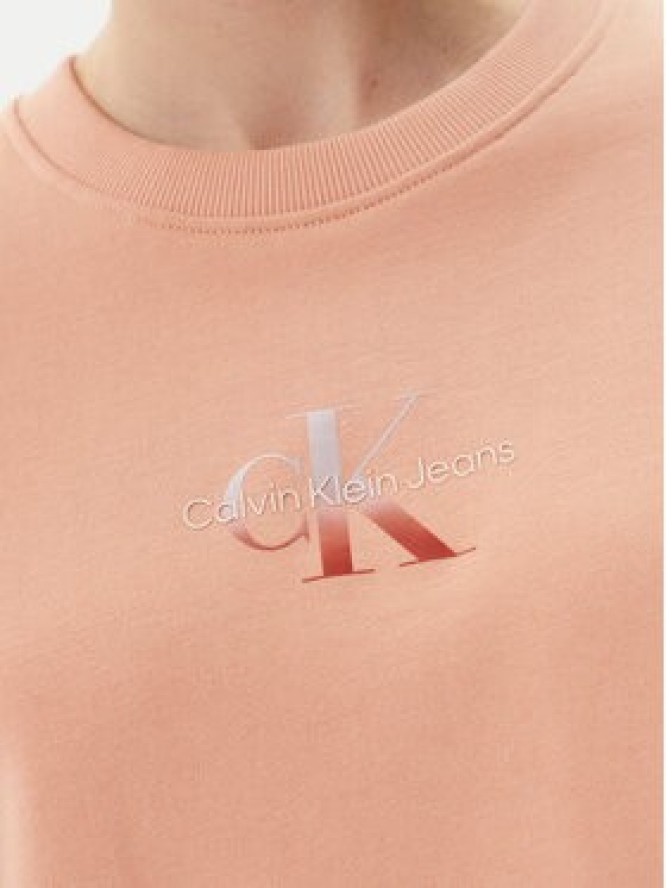 Calvin Klein Jeans Bluza Gradient Monologo J20J225360 Koralowy Regular Fit