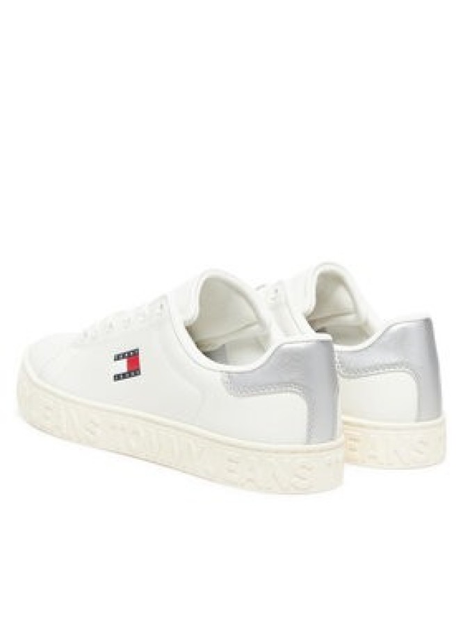 Tommy Jeans Sneakersy Tjw Logo Outsole Sneaker Ess EN0EN02703 Écru