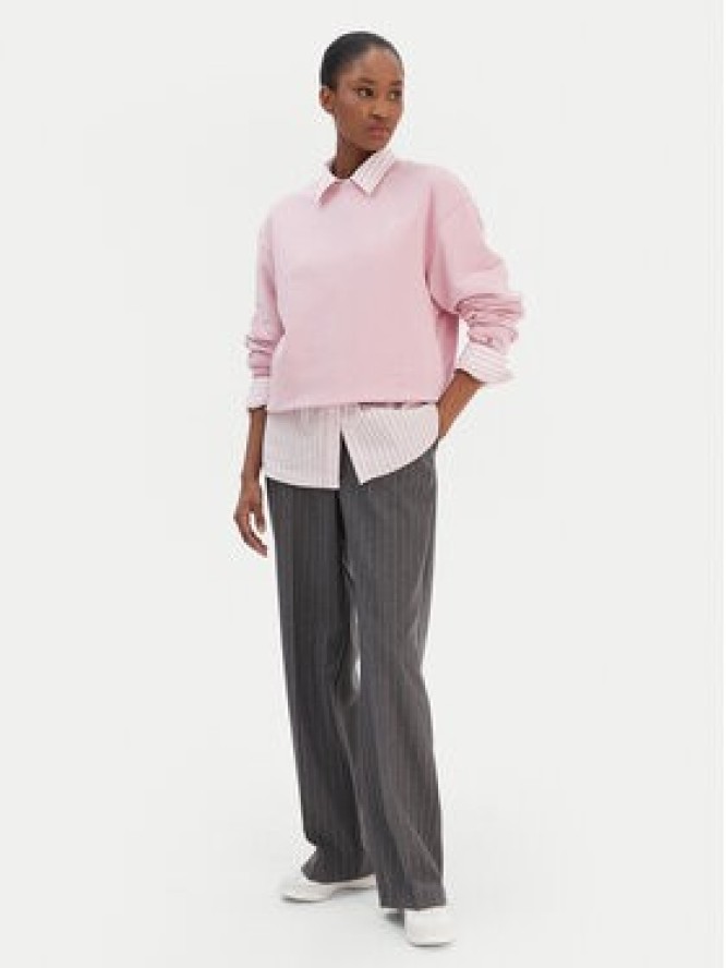Tommy Hilfiger Bluza Script WW0WW49418 Różowy Regular Fit