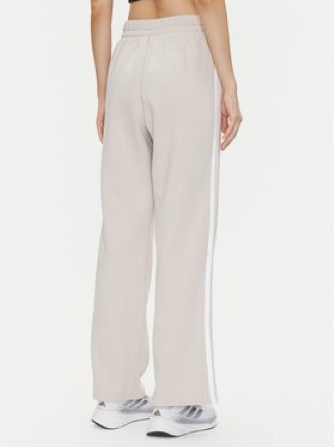 adidas Spodnie dresowe Essentials 3-Stripes JW9215 Beżowy Regular Fit