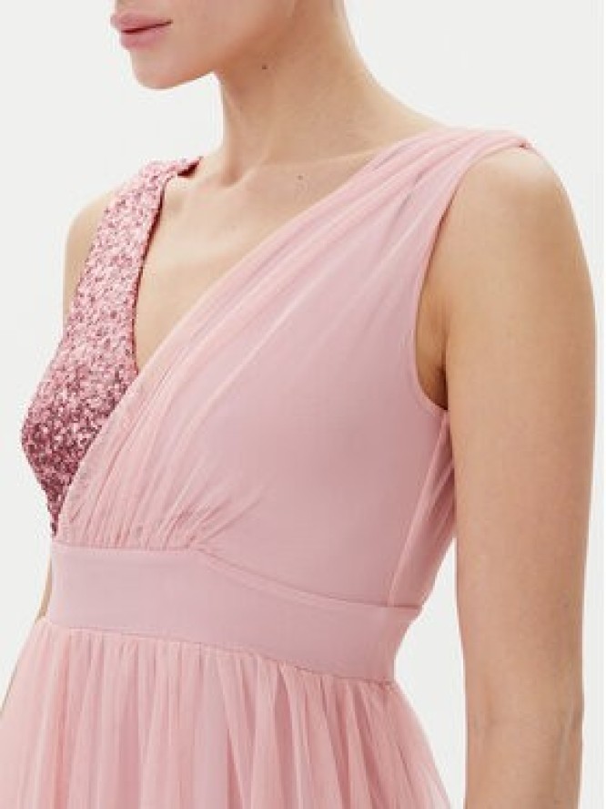 Rinascimento Sukienka wieczorowa CFC0123704003 Różowy Regular Fit