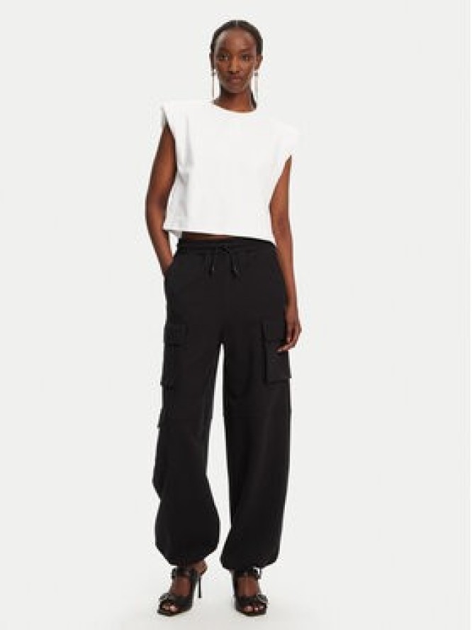 Patrizia Pepe Spodnie dresowe 8P0617/J219-K103 Czarny Relaxed Fit