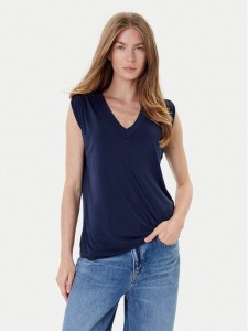 Guess Bluzka W5YP52 KCYW2 Granatowy Regular Fit