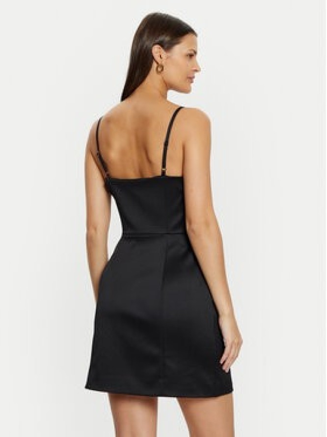 Guess Sukienka koktajlowa W5RK42 WH0M2 Czarny Slim Fit