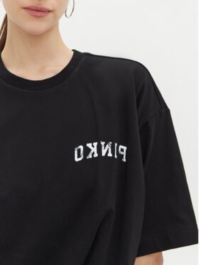 PINKO T-Shirt Torrone 104257 Czarny Regular Fit