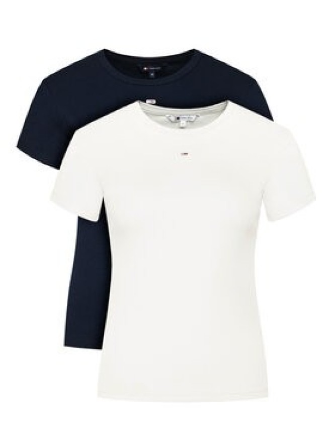 Tommy Jeans Komplet t-shirtów DW0DW21430 Kolorowy Slim Fit