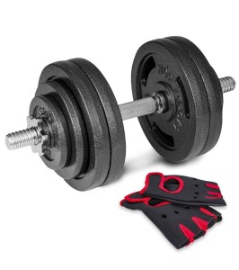 Zestaw hantli 1x30kg Hop-Sport HS-ID1x30 regulowana z rękawiczkami