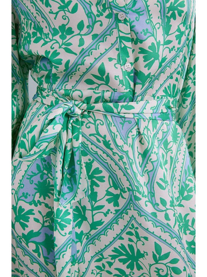 Josephine & Co Sukienka "Dahlia" w kolorze zielono-niebiesko-kremowym rozmiar: 36