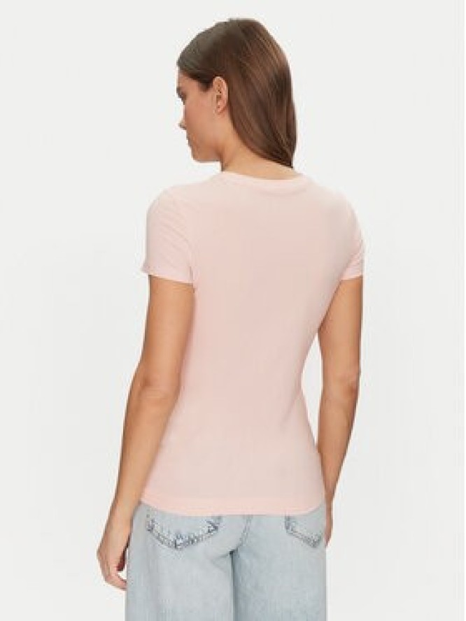 Guess T-Shirt W5GI04 J1314 Różowy Slim Fit
