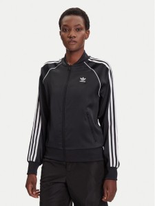 adidas Bluza SST adicolor Satin JZ6733 Czarny Regular Fit