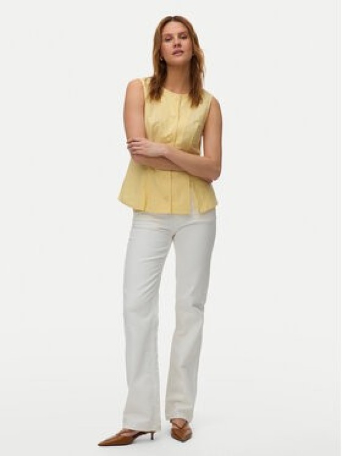 Vero Moda Kamizelka Selma 10345675 Żółty Regular Fit