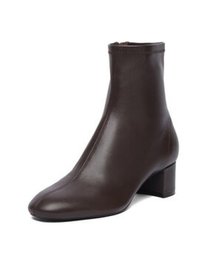 GINO ROSSI Botki C-TS6317-01 Brązowy ciemny
