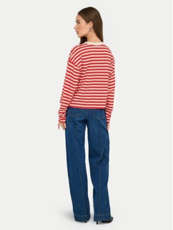 ONLY Bluzka Livina 15359682 Czerwony Regular Fit