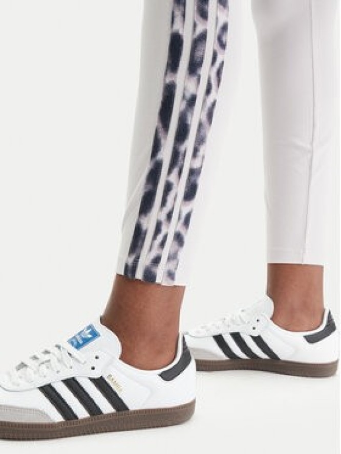 adidas Legginsy Seasonal Essentials Leopard Print KC3883 Fioletowy Slim Fit