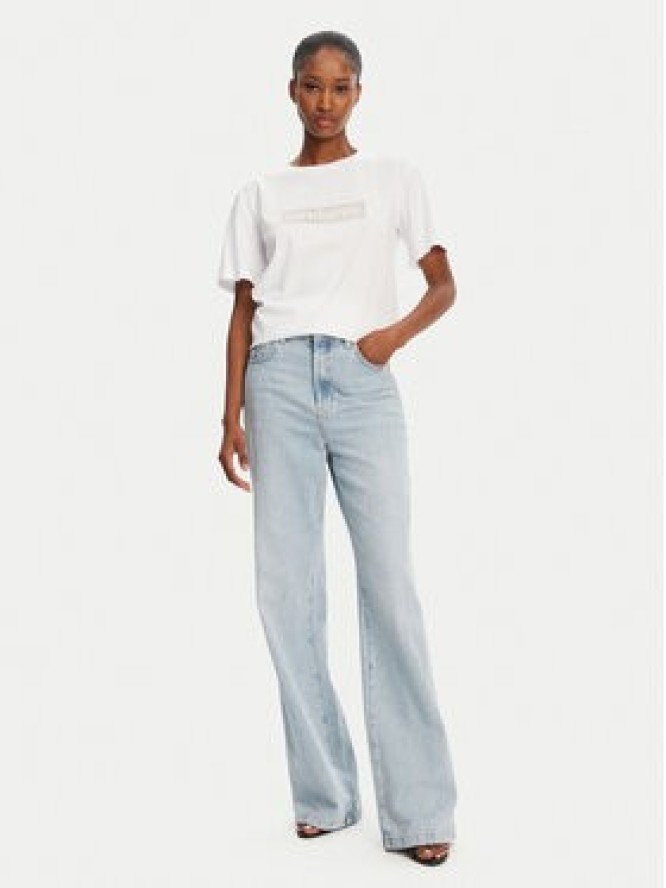 Patrizia Pepe T-Shirt 2M4422/J274-W146 Biały Regular Fit