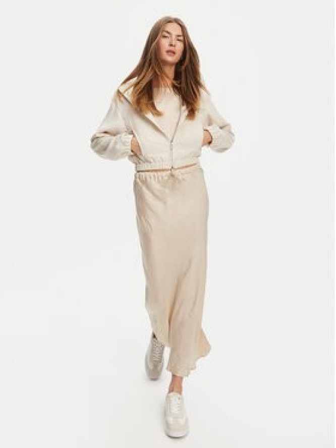 Marella Spódnica midi No 2513101055 Écru Regular Fit