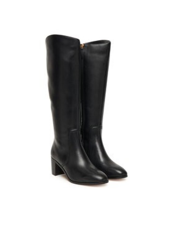 LAUREN RALPH LAUREN Kozaki Charly Bo Tal 802967813001 Czarny